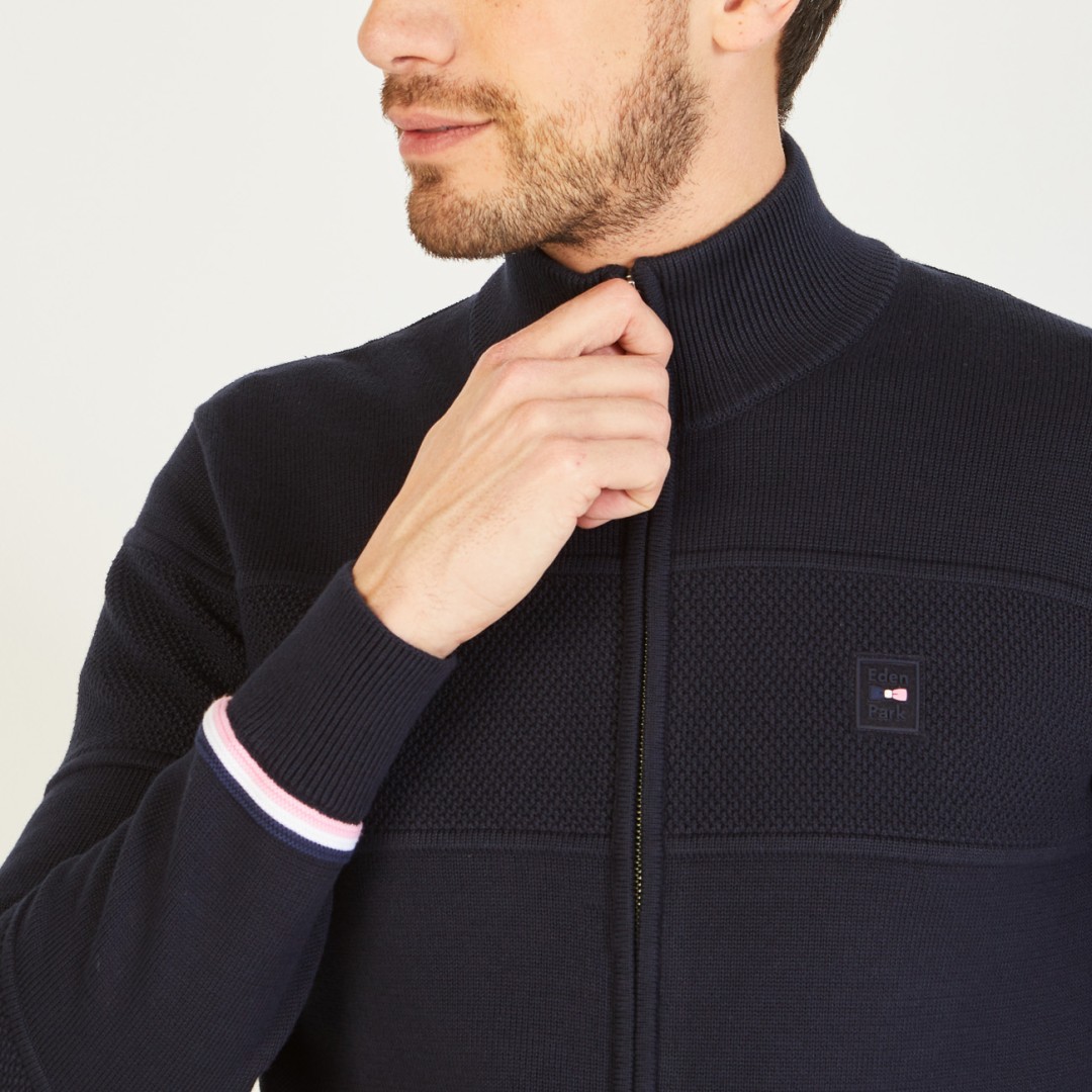 Gilet Homme Éden Park - Taille 42, Marron, Coton Mélangé - Neuf Sans étiquettes