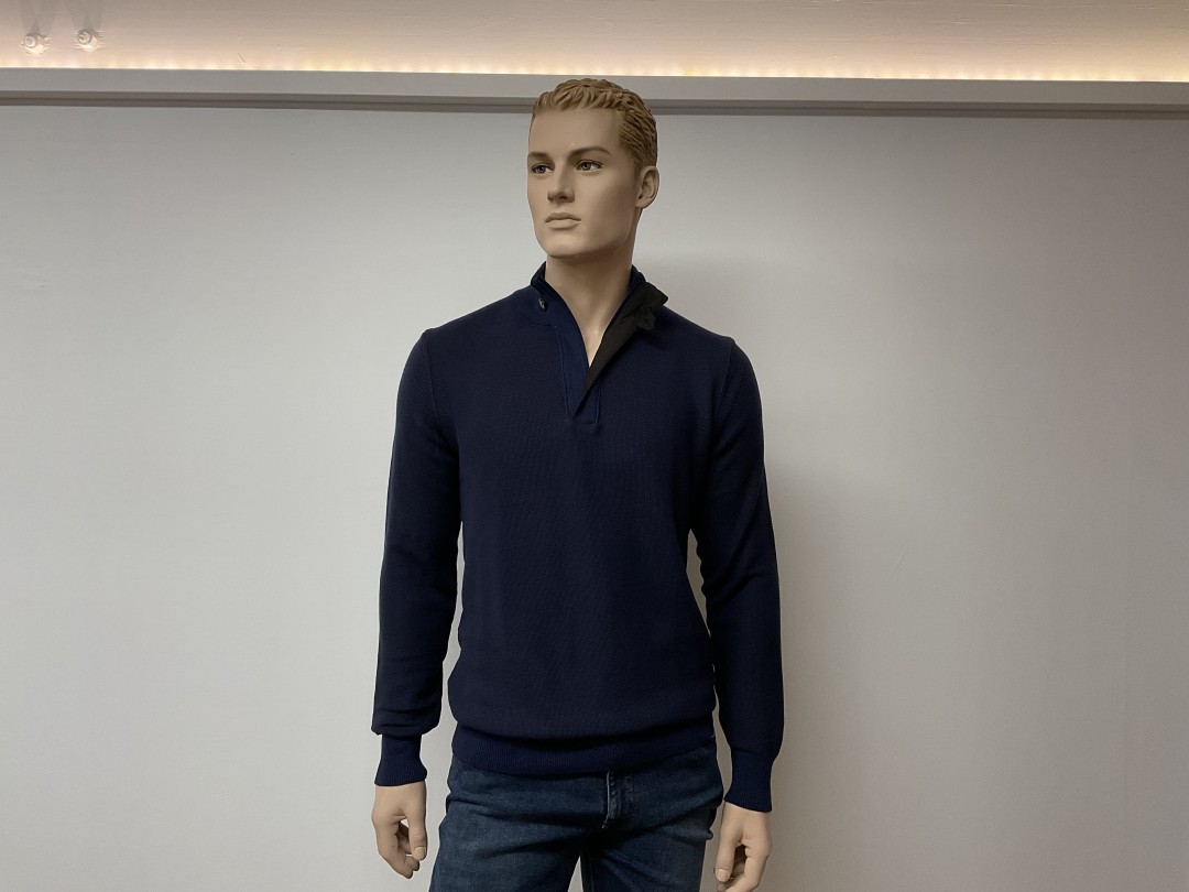 Pull Noir En Laine Massimo Boni Taille 48 - Neuf Avec Étiquettes (Prix D'Origine 119€)
