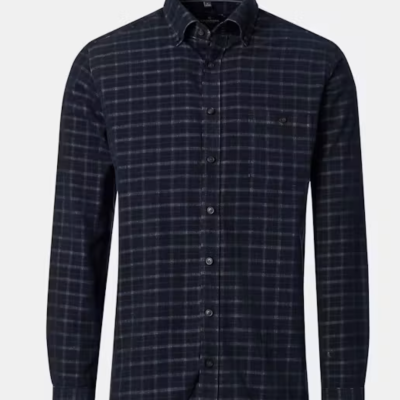 Arnaud vetements - Chemise en velours côtelé à carreaux