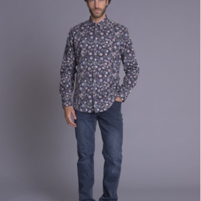 Arnaud vetements - Chemise Bleue Nuit 