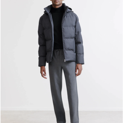 Arnaud vetements - DOUDOUNE COURTE ANTHRACITE