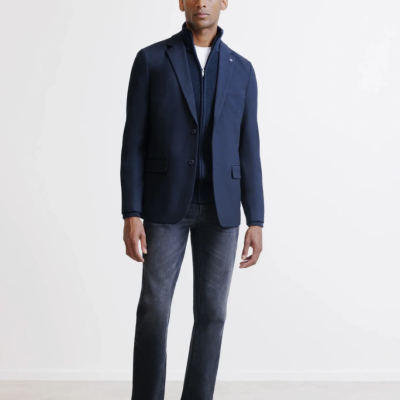 Arnaud vetements - VESTE 2 BOUTONS MARINE