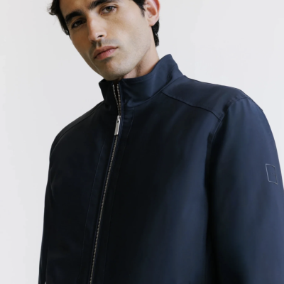 Arnaud vetements - BLOUSON COL MONTANT MARINE