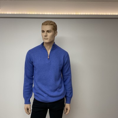 Arnaud vetements - Pull col zippé Bleu