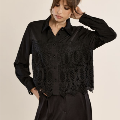Arnaud vetements - Chemise courte brodée