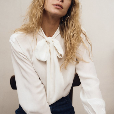 Arnaud vetements - Blouse à col lavallière
