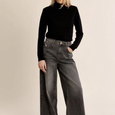 Arnaud vetements - Pull en maille fine, col roulé 