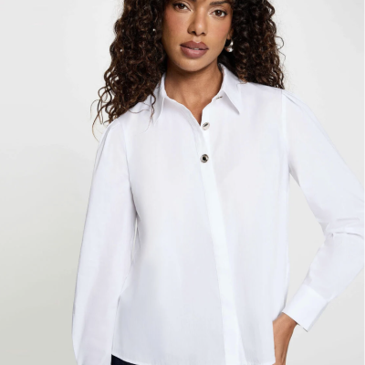 Arnaud vetements - Chemise col à revers blanc