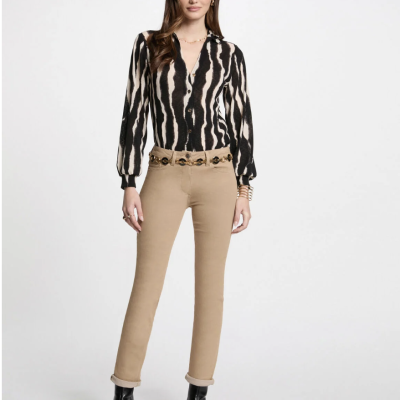 Arnaud vetements - Pantalon droit camel