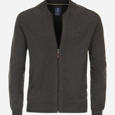 Arnaud vetements - Gilet Zippé Anthracite 