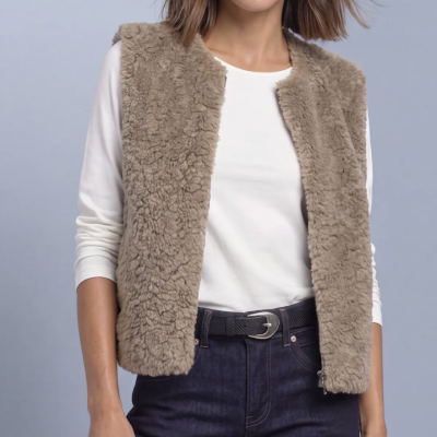 Arnaud vetements - Gilet en fausse fourrure 