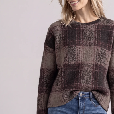 Arnaud vetements - Pull avec motif à carreaux