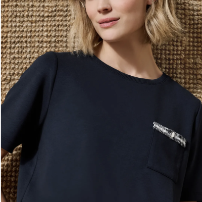 Arnaud vetements - T-shirt avec poche décorative sur la poitrine
