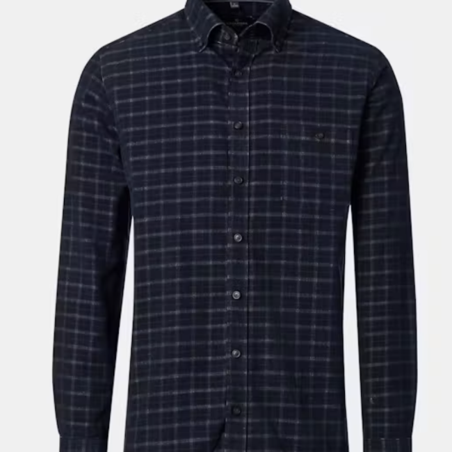 CASAMODA - Chemise en velours côtelé à carreaux
