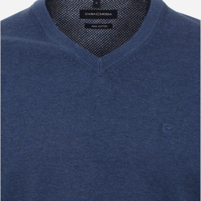 Casamoda - Pull col v indigo