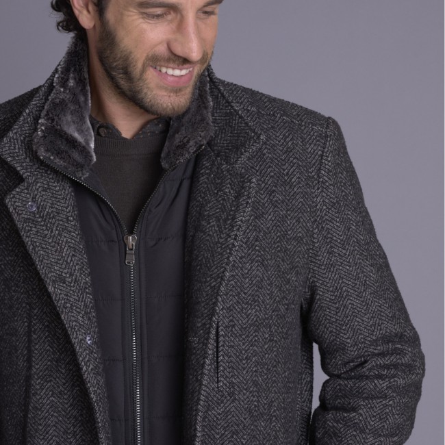 DELAHAYE - Manteau Anthracite