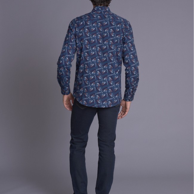 DELAHAYE - Chemise Bleue Nuit 