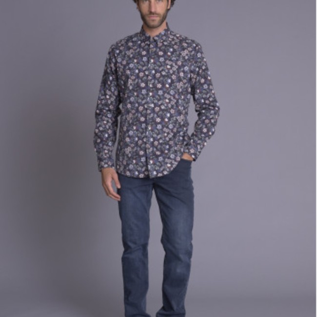 DELAHAYE - Chemise Bleue Nuit 