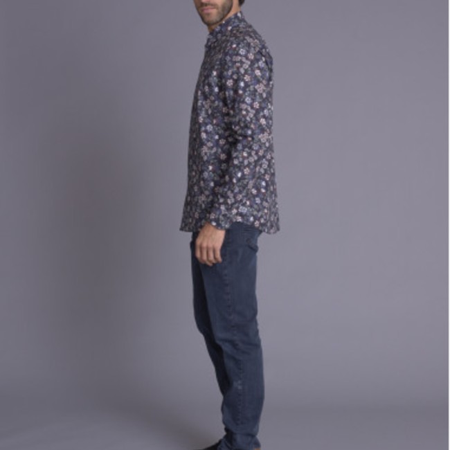 DELAHAYE - Chemise Bleue Nuit 