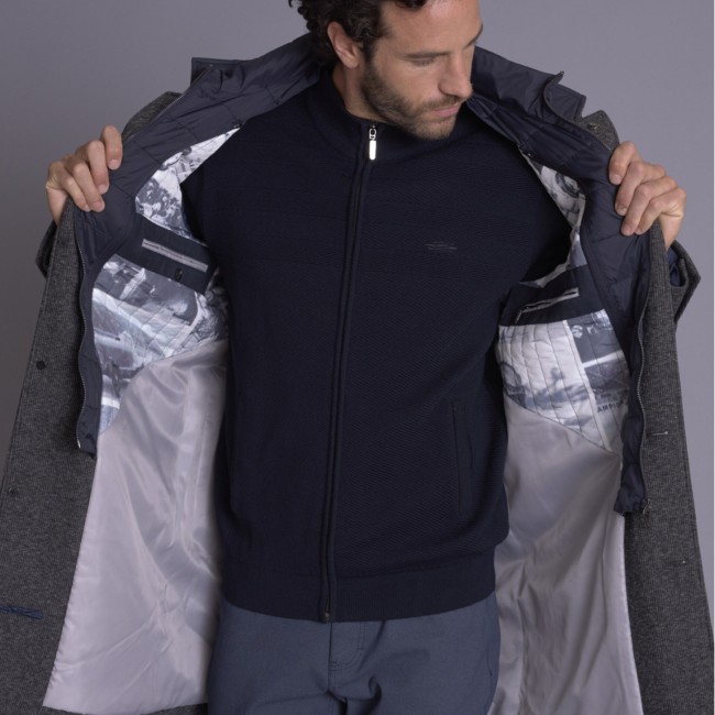 DELAHAYE - Manteau long Gris Chine