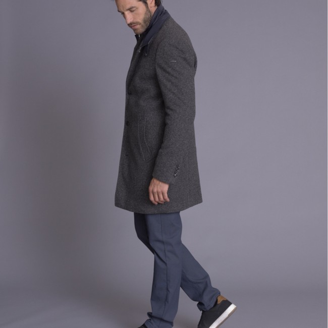 DELAHAYE - Manteau long Gris Chine