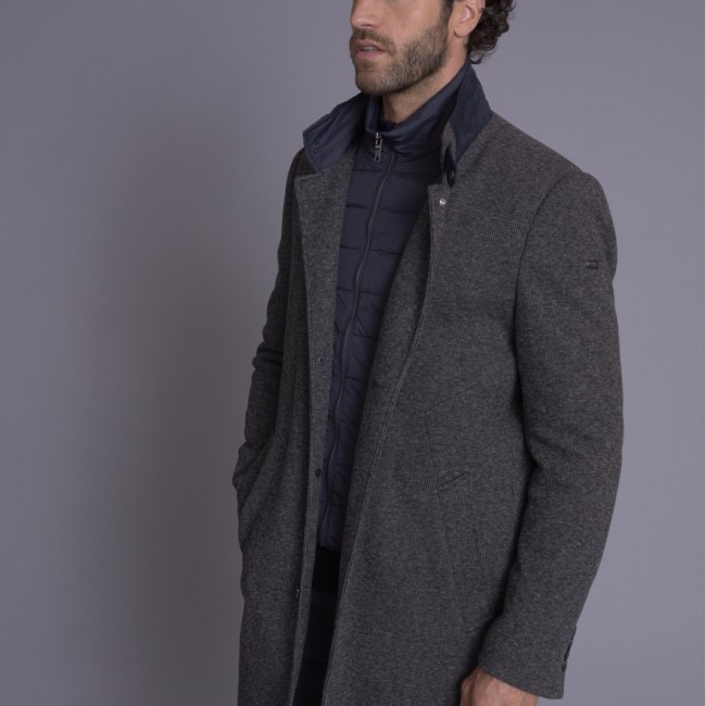 DELAHAYE - Manteau long Gris Chine