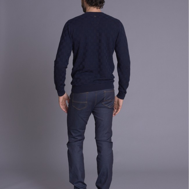 DELAHAYE - Pull bleu nuit