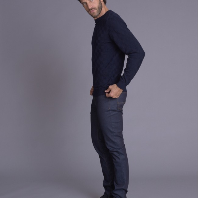 DELAHAYE - Pull bleu nuit