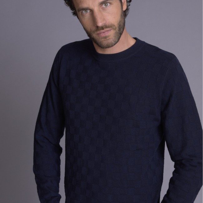 DELAHAYE - Pull bleu nuit