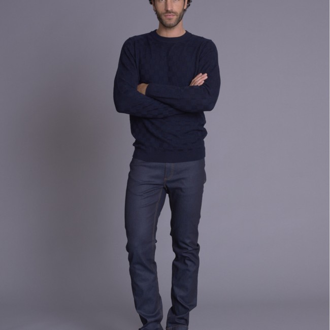 DELAHAYE - Pull bleu nuit