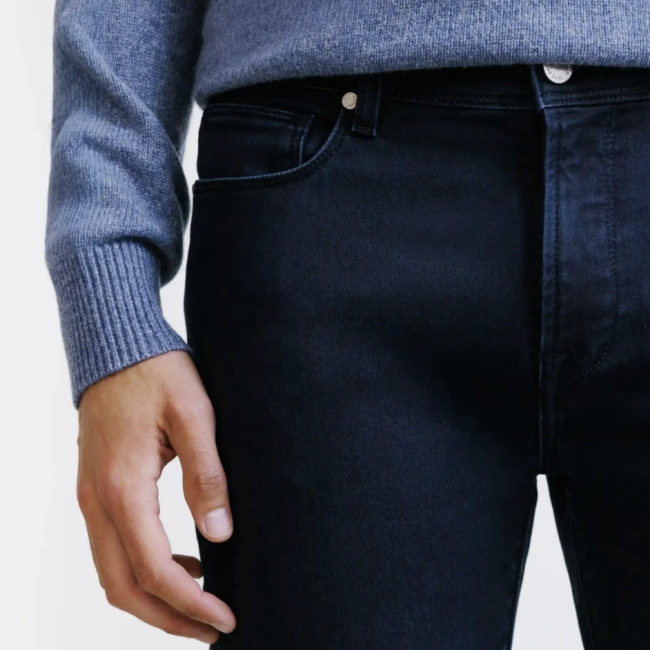 IZAC - JEAN 5 POCHES SLIM MARINE