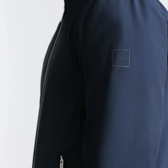 IZAC - BLOUSON COL MONTANT MARINE