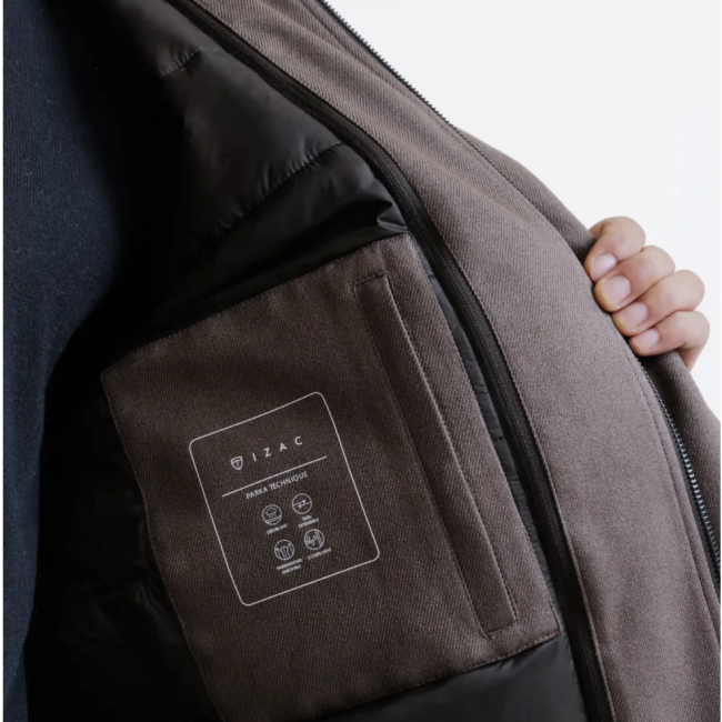 IZAC - PARKA TAUPE