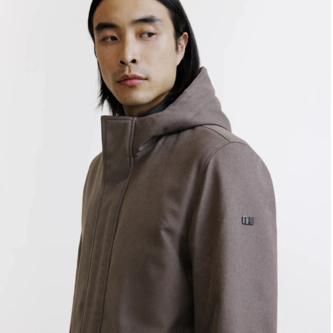 IZAC - PARKA TAUPE