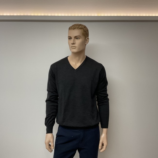 MASSIMO BONI - Pull Col V Gris