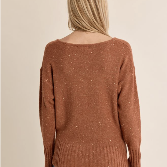 MOLLY - Pull fin, orné de sequins