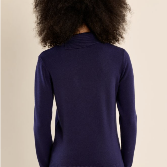 MOLLY -  Pull en maille fine, col roulé 
