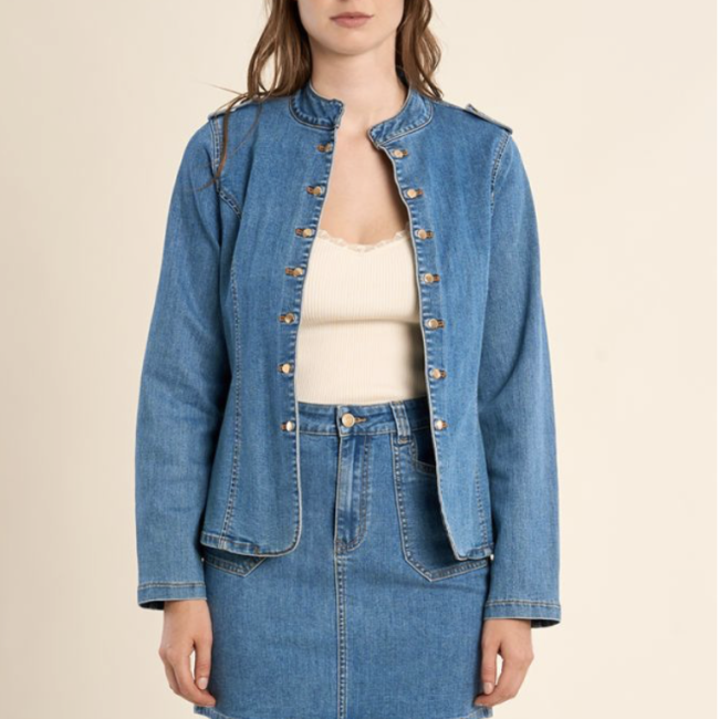 MOLLY - Veste en denim, officier
