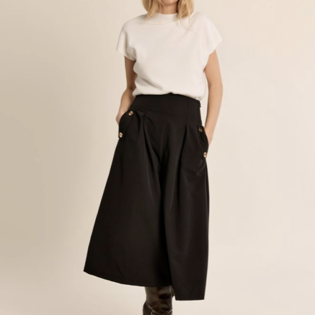 MOLLY - Jupe culotte taille haute