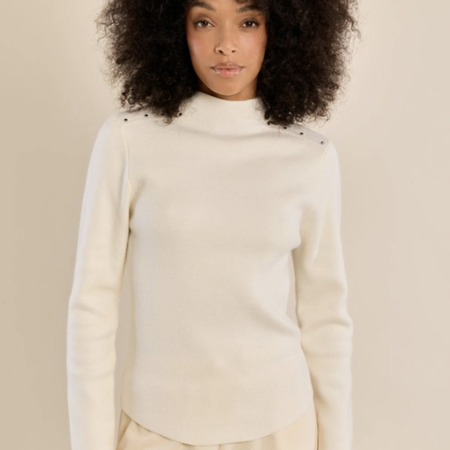 MOLLY -  Pull droit en maille fine