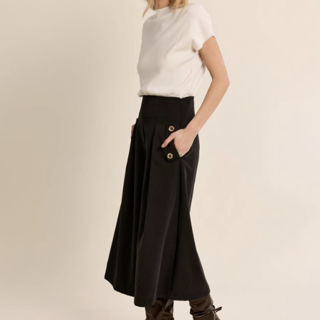 MOLLY - Jupe culotte taille haute