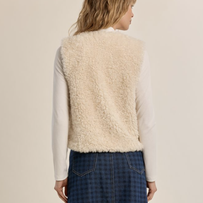 MOLLY -  Veste sans manches imitation mouton