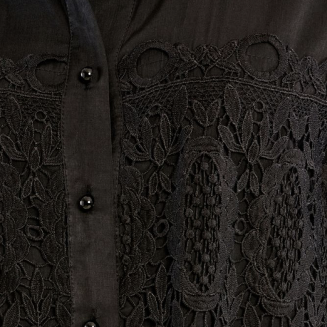 MOLLY - Chemise courte brodée