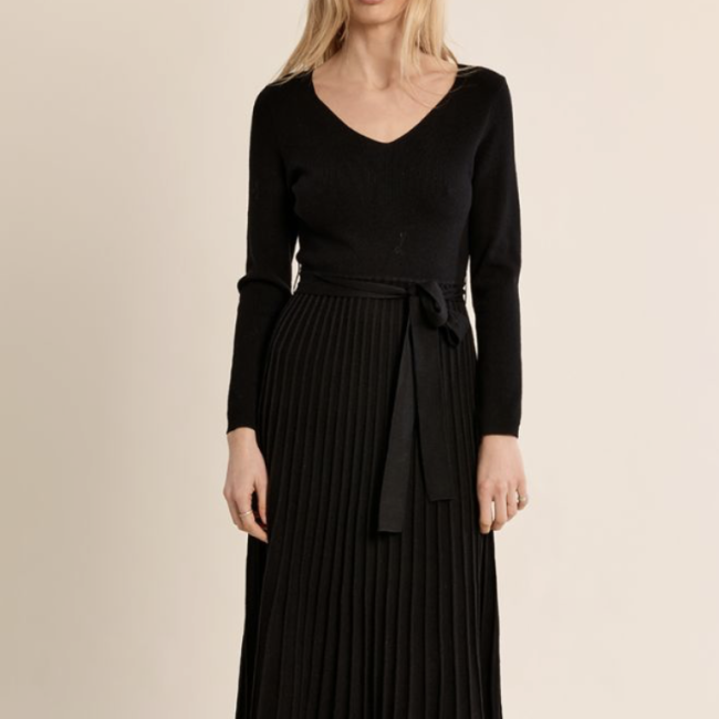 MOLLY - Robe longue plisée