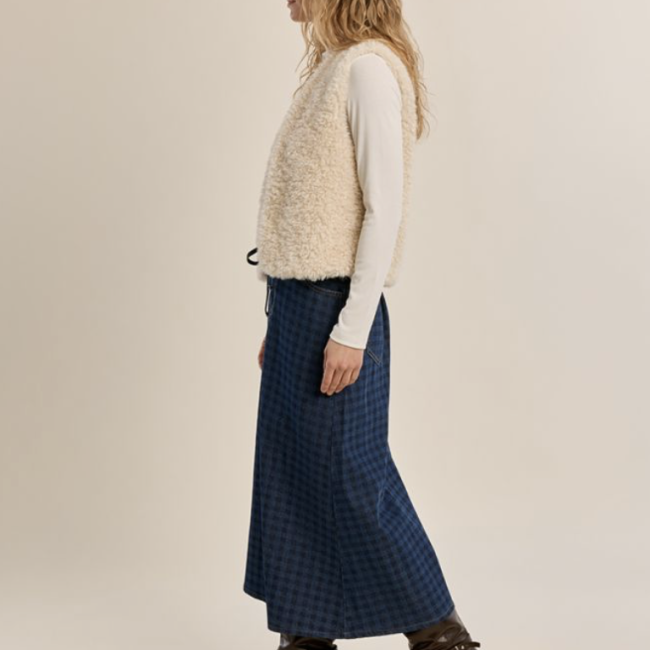 MOLLY -  Veste sans manches imitation mouton
