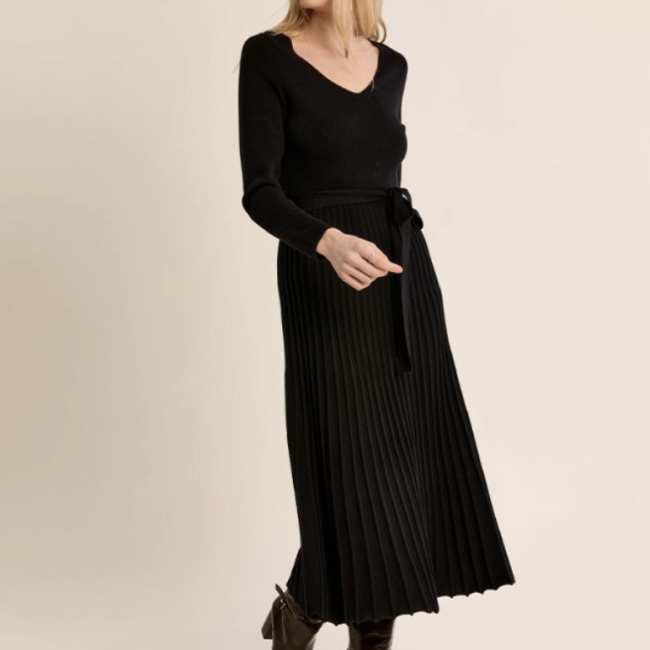 MOLLY - Robe longue plisée