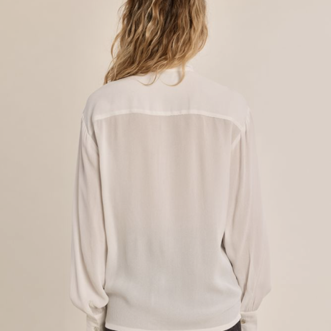 MOLLY - Blouse à col lavallière