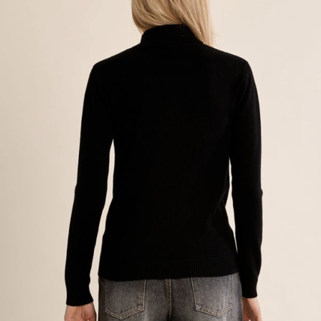 MOLLY - Pull en maille fine, col roulé 