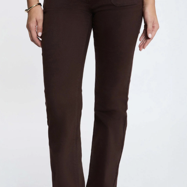 MORGAN - Pantalon bootcut marron foncé