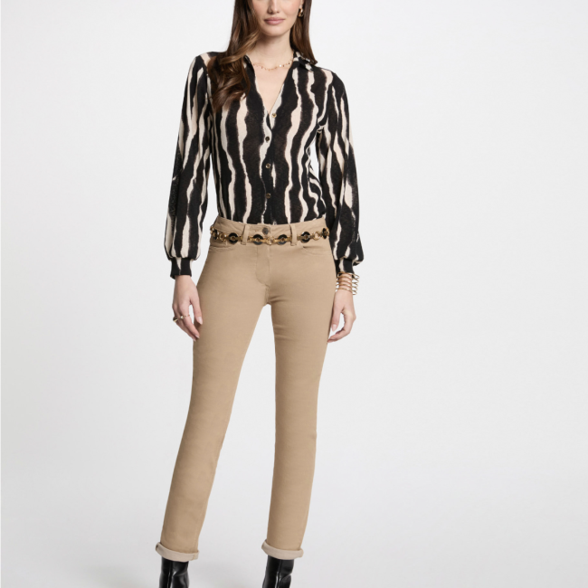 MORGAN - Pantalon droit camel